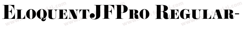 EloquentJFPro Regular字体转换